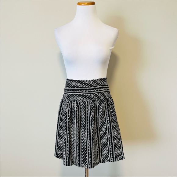 MADEWELL Skyline Tidalwave Print Silk Skirt Medium - Picture 2 of 6